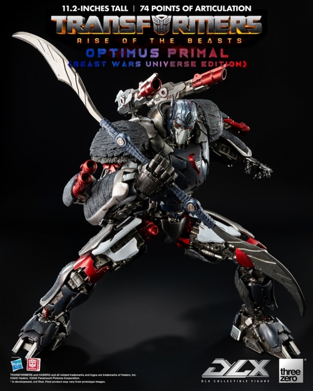 Optimus Primal (Beast Wars Universe Edition) DLX Scale Collectible Figure | Transformers: Rise Of The Beasts | threezero