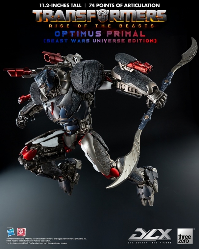 Optimus Primal (Beast Wars Universe Edition) DLX Scale Collectible Figure | Transformers: Rise Of The Beasts | threezero