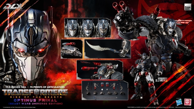 Optimus Primal (Beast Wars Universe Edition) DLX Scale Collectible Figure | Transformers: Rise Of The Beasts | threezero