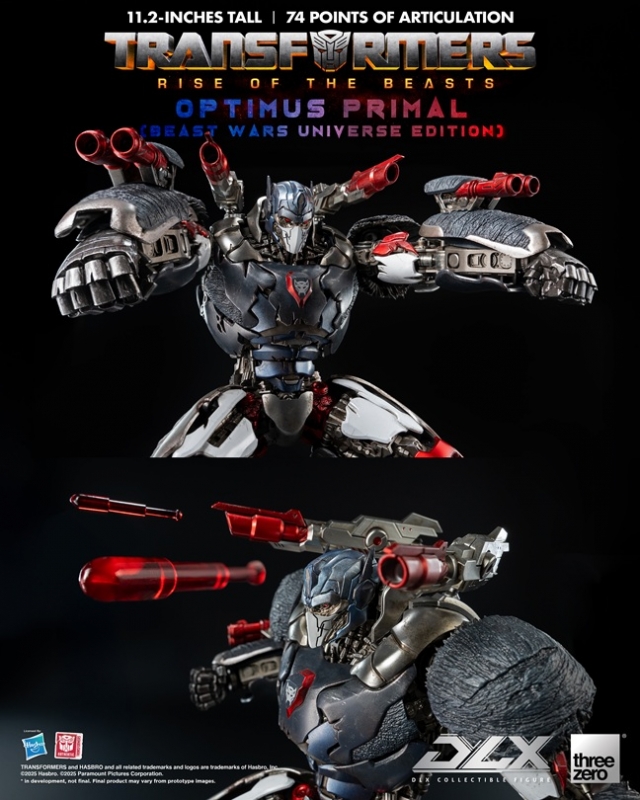 Optimus Primal (Beast Wars Universe Edition) DLX Scale Collectible Figure | Transformers: Rise Of The Beasts | threezero