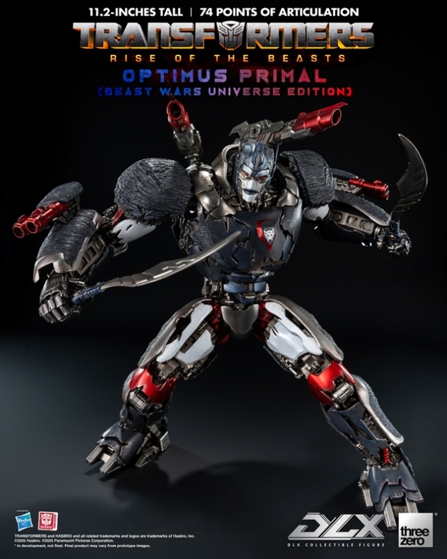 Optimus Primal (Beast Wars Universe Edition) DLX Scale Collectible Figure | Transformers: Rise Of The Beasts | threezero