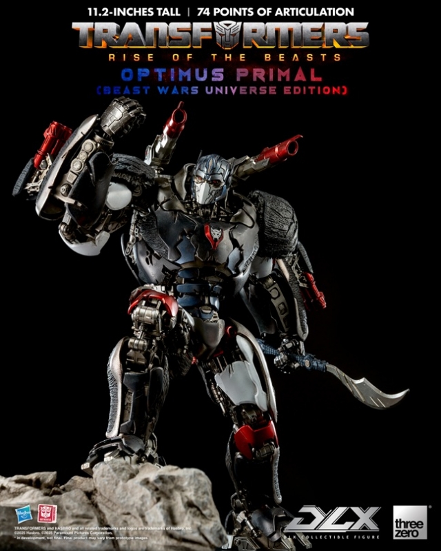 Optimus Primal (Beast Wars Universe Edition) DLX Scale Collectible Figure | Transformers: Rise Of The Beasts | threezero