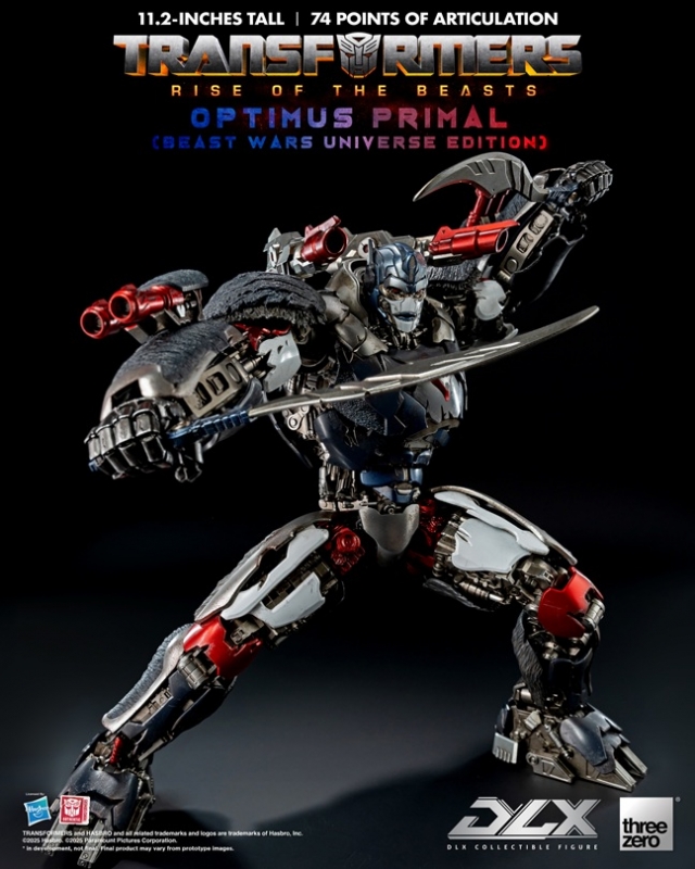 Optimus Primal (Beast Wars Universe Edition) DLX Scale Collectible Figure | Transformers: Rise Of The Beasts | threezero