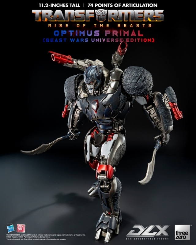 Optimus Primal (Beast Wars Universe Edition) DLX Scale Collectible Figure | Transformers: Rise Of The Beasts | threezero