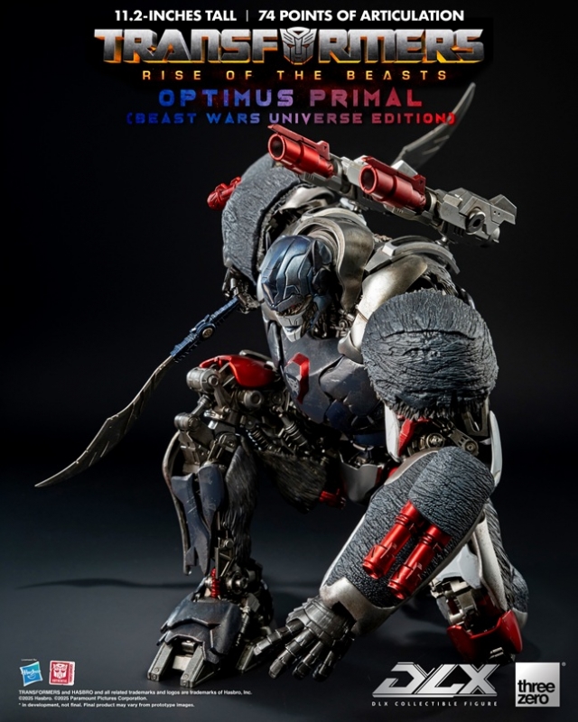 Optimus Primal (Beast Wars Universe Edition) DLX Scale Collectible Figure | Transformers: Rise Of The Beasts | threezero