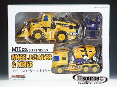 Giant Set C Front End Loader and Mixer Yellow Version | MakeToys | Mtcombiner