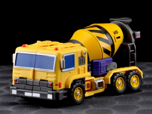 Giant Set C Front End Loader and Mixer Yellow Version | MakeToys | Mtcombiner