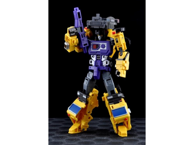 Giant Set C Front End Loader and Mixer Yellow Version | MakeToys | Mtcombiner