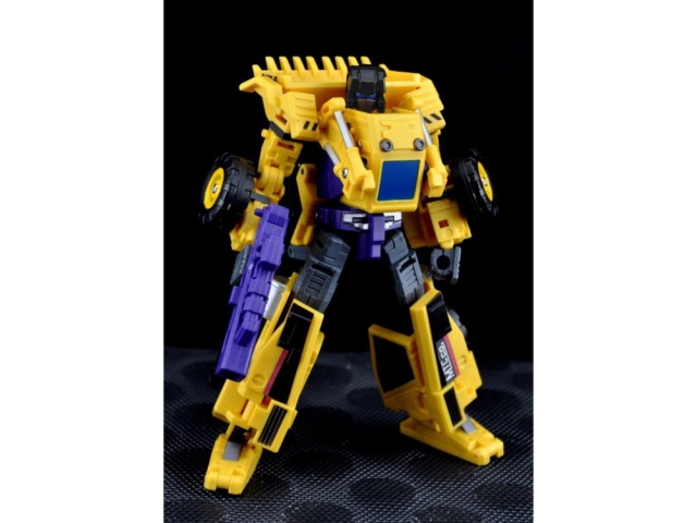 Giant Set C Front End Loader and Mixer Yellow Version | MakeToys | Mtcombiner