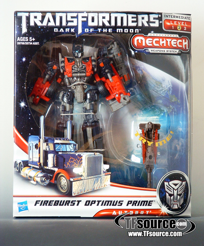 Voyager Class Mechtech Fireburst Optimus Prime | Transformers 3 Dark of the Moon DOTM