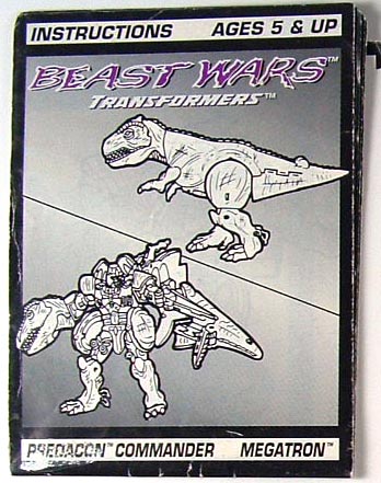 Megatron Beast Wars Instruction Manual