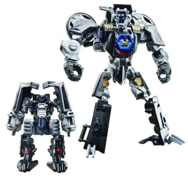 Basic Class Human Alliance Tailpipe and Pinpointer with Sergeant Noble | Transformers 3 Dark of the Moon DOTM