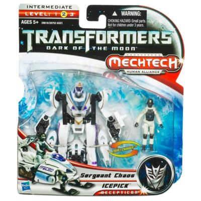Basic Class Human Alliance Icepick with Sergeant Chaos | Transformers 3 Dark of the Moon DOTM