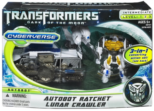 Cyberverse Autobot Ratchet and Lunar Crawler Action Set | Transformers 3 Dark of the Moon DOTM
