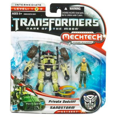 Basic Class Human Alliance Private Dedcliff with Sandstorm | Transformers 3 DOTM Dark of the Moon