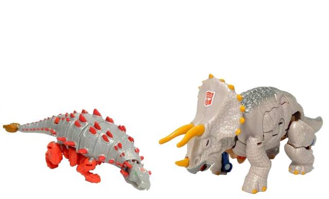 Deluxe Class Triceradon and Slapper | Transformers Universe