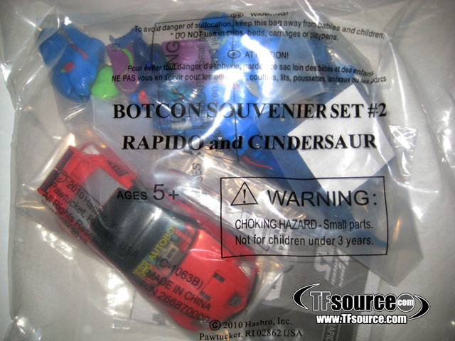 Cindersaur and Rapido Botcon Exclusive | Transformers Convention Botcon 2010