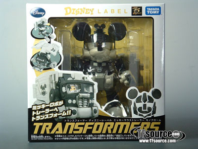 Mickey Mouse Black and White Version | Transformers Disney Label