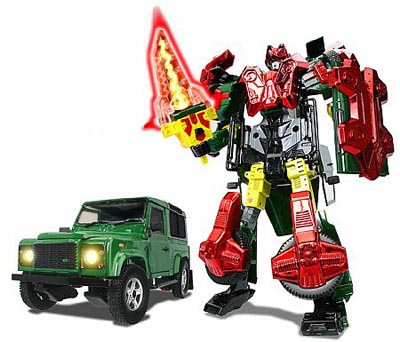 Land Rover Defender 90 1/24 Scale | Transforming Roadbots Happy Well