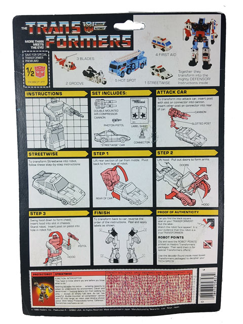 Streetwise Transformers G1 | Transformers Generation One