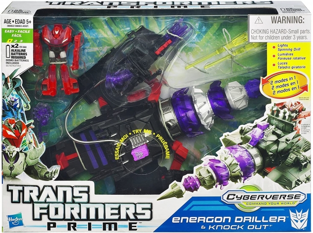 Energon Driller and Knock Out Cyberverse | Transformers Prime Robots in Disguise