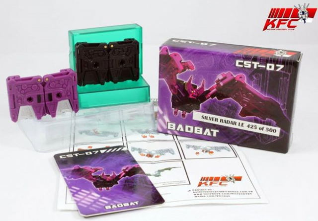 CST-07 Badbat and Black Badbat Set of 2 Silver Radar Version | Kfc Keiths Fantasy Club | Upgrade Kit