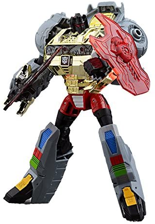 Voyager Class Silver Knight Optimus Prime & Grimlock | Transformers 4 Age of Extinction AOE