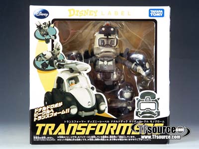 Donald Duck Black and White Version | Transformers Disney Label