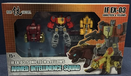 IF-EX03 Sonictech Bassrhino Leotrible Set of 3 | Iron Factory | Upgrade Kit