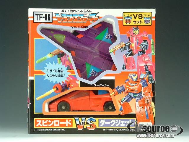 TF-06 Spin Road vs Dark Jet | Vintage Japanese G1 Transformers