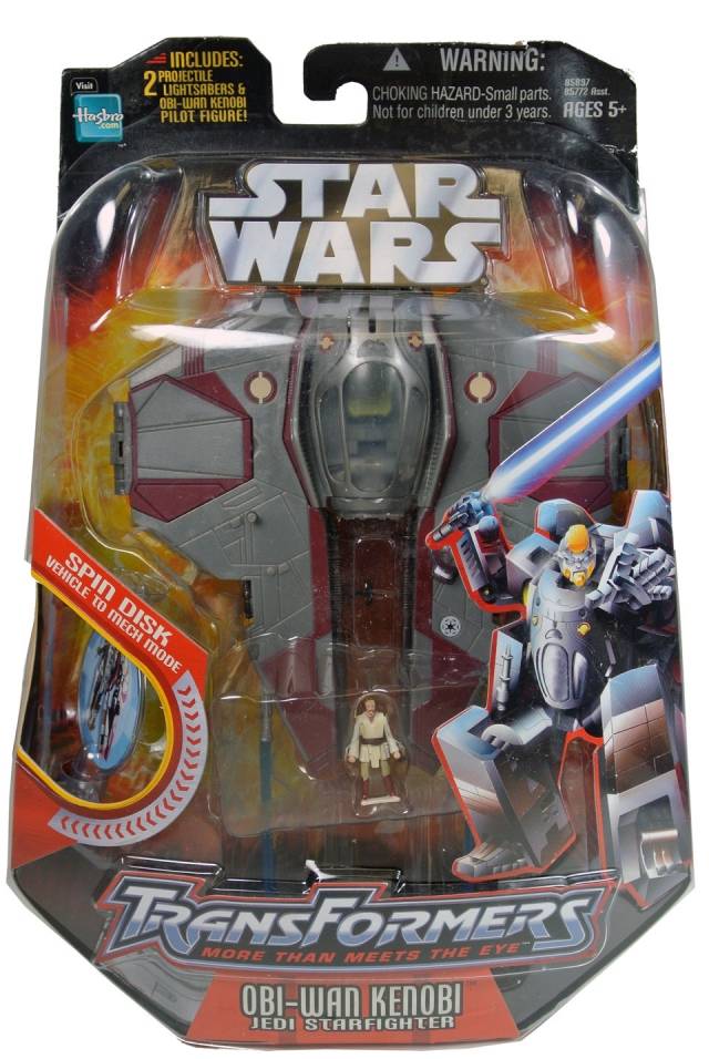 Obi-Wan Kenobi to Jedi Starfighter Revenge of the Sith | Star Wars Transformers Crossover