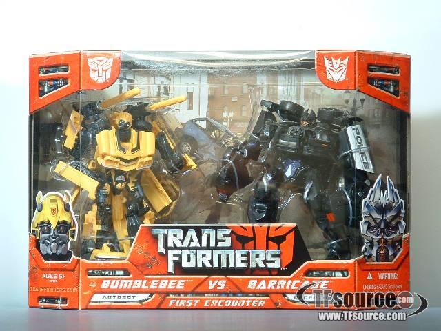Deluxe Class Classic Bumblebee and Barricade First Encounter Set | Transformers the Movie