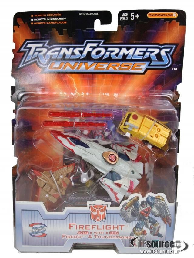 Deluxe Class Fireflight with Firebot and Thunderwing | Transformers Universe