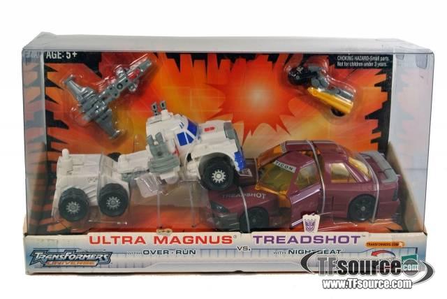 Deluxe Class Ultramagnus and Over-run vs Treadshot and Nightbeat | Transformers Universe