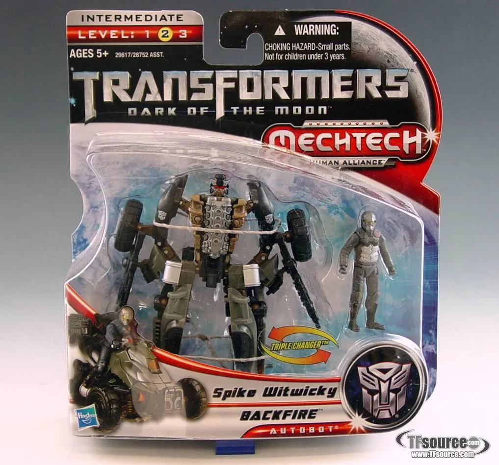 Basic Class Human Alliance Backfire with Sam Witwicky | Transformers 3 Dark of the Moon DOTM