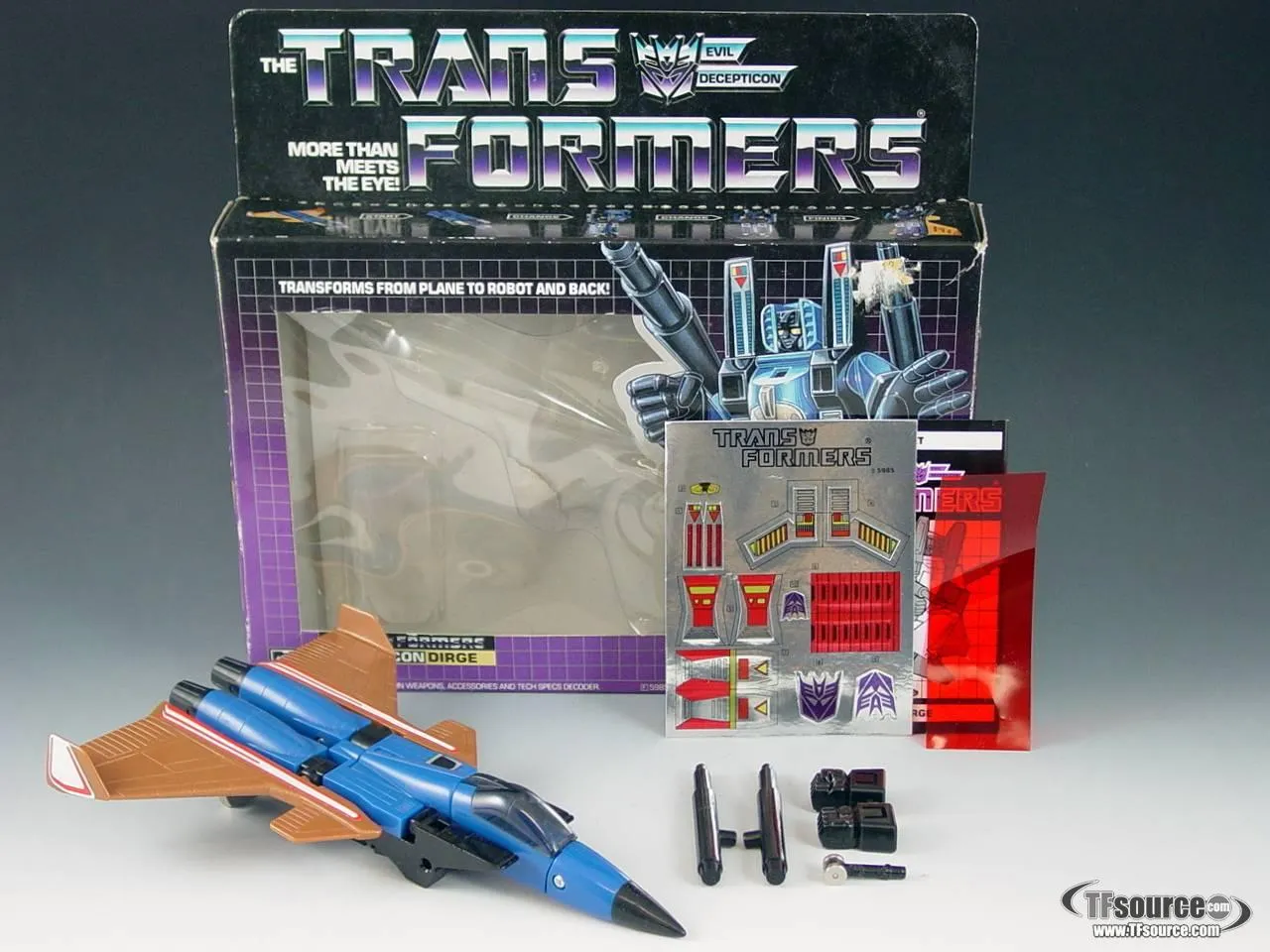 Dirge Conehead Vintage Transformers G1
