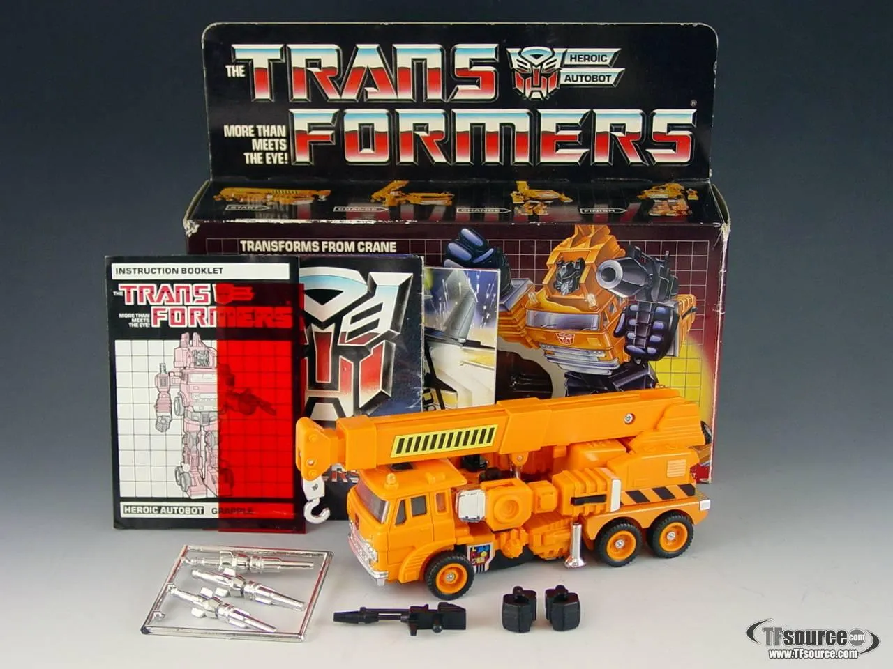 Grapple G1 Car Vintage Transformers G1