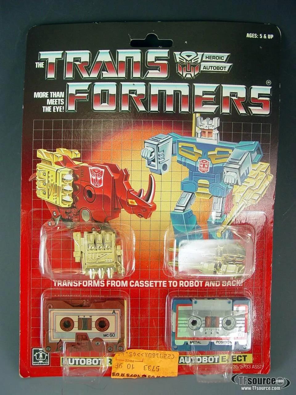 Ramhorn and Eject Cassette Vintage Transformers G1