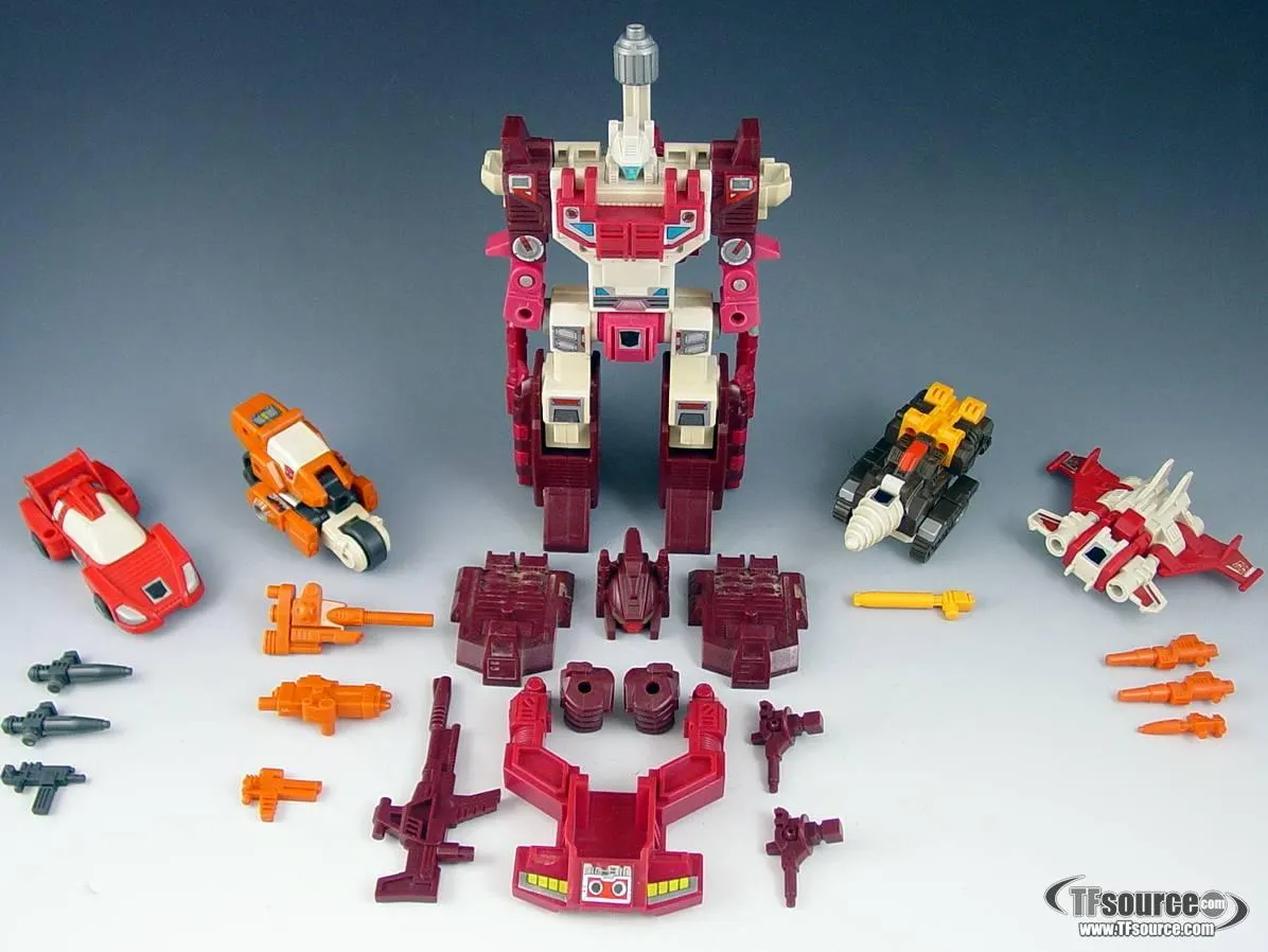 Computron Set of 5 Figures Combiner Vintage Transformers G1