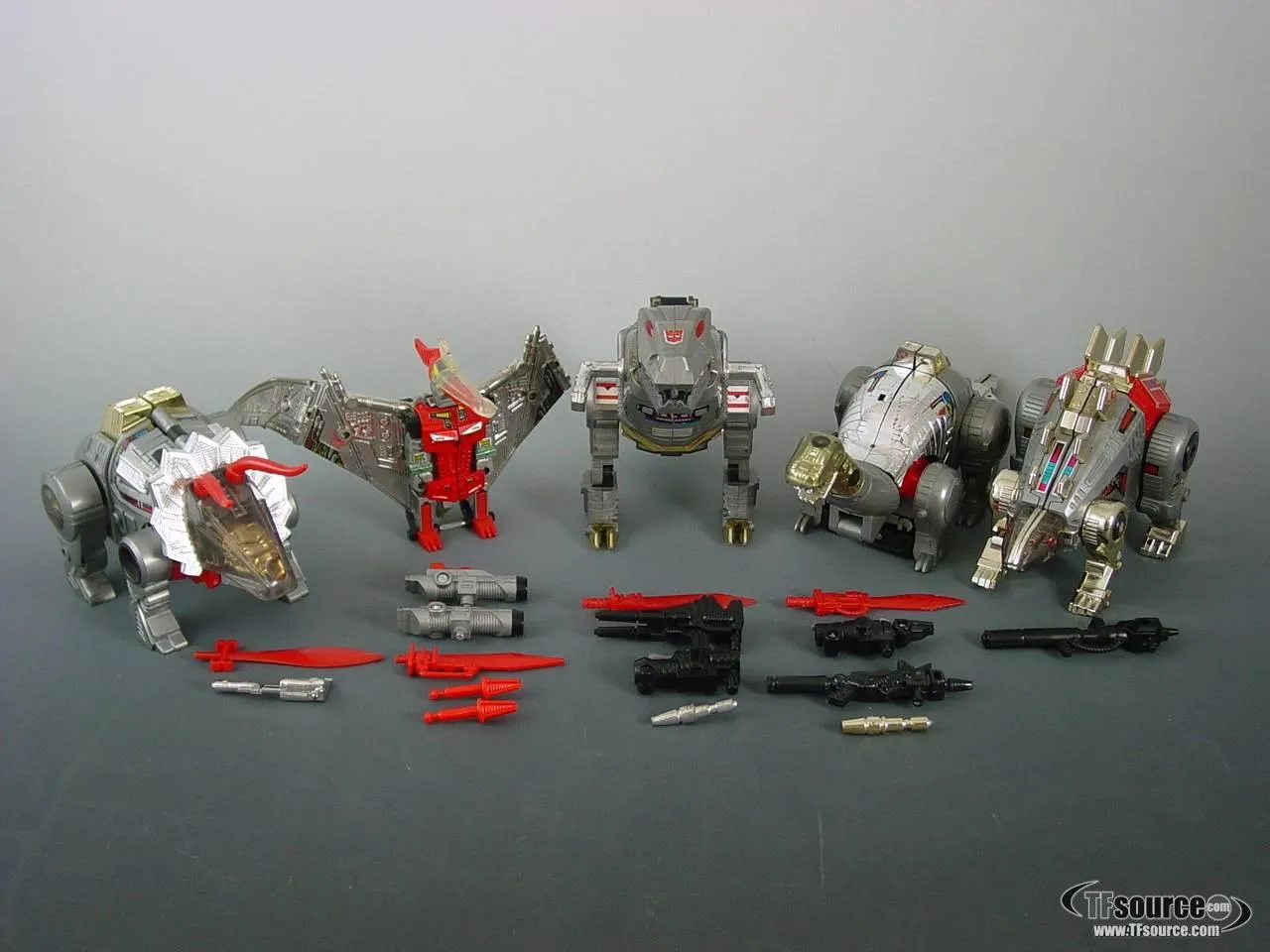 Dinobots Set of 5 Figures Dinobot Vintage Transformers G1