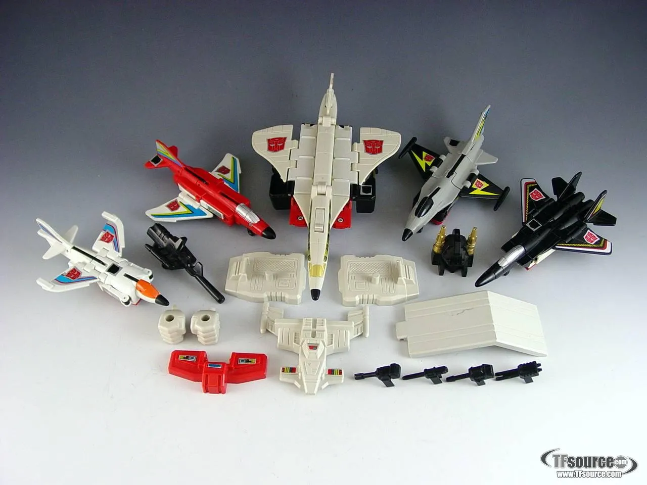 Superion Set of 5 Figures Combiner Vintage Transformers G1