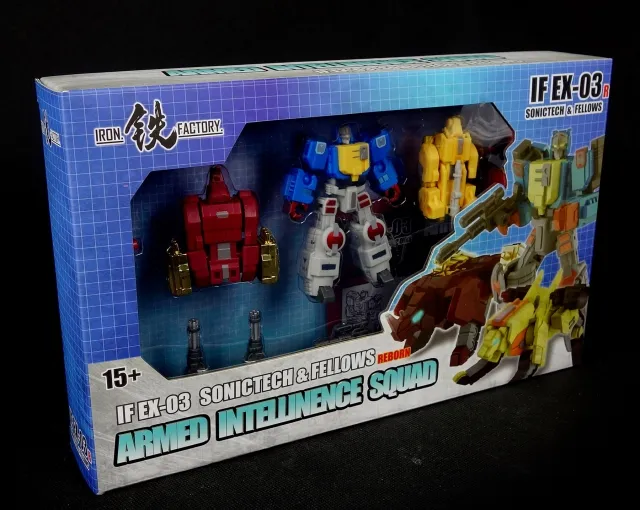 IF-EX03R Sonictech and Fellows Set of 3 Limited Edition Blue Version | Iron Factory
