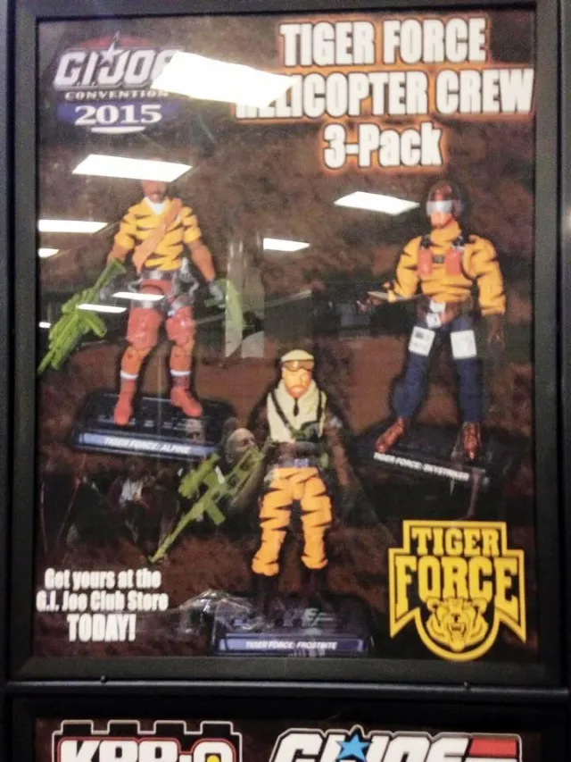 Tiger Force Helicopter Crew Set of 3 3.75-Inch Scale | G.I. Joe Joecon 2015 Convention Exclusive
