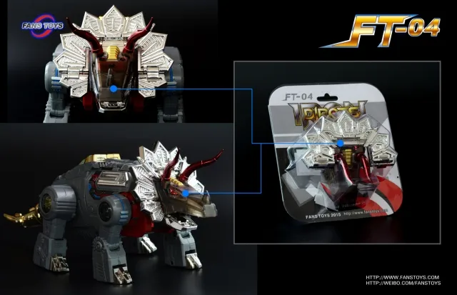 FT-04 Scoria Dino-Head Upgrade Smoke Version | Fans Toys Iron Dibots