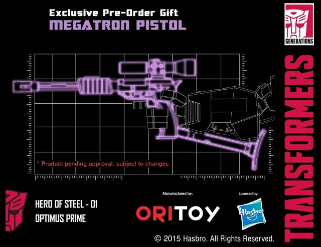 01 Optimus Prime and Bonus Megatron Gun | OriToy