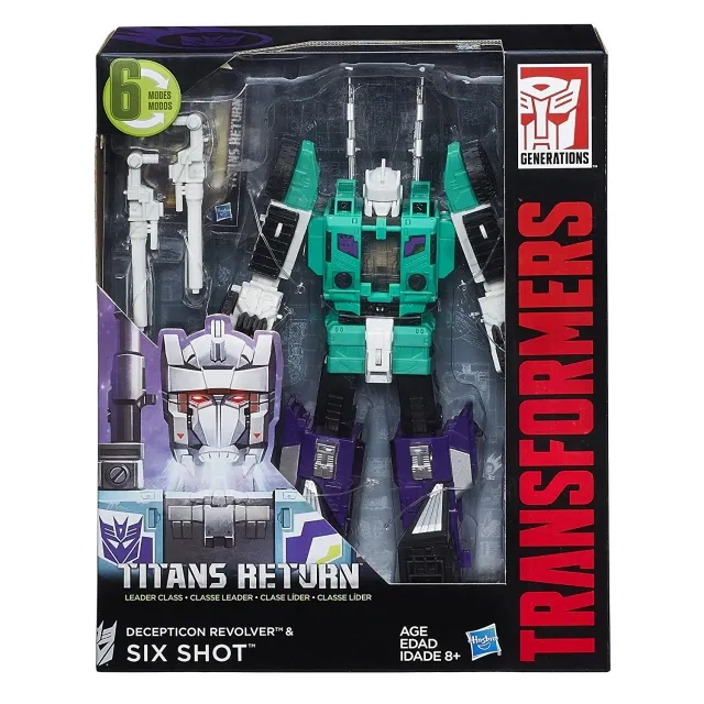 Six Shot and Decepticon Revolver Leader Class  | Transformers Generations Titans Return