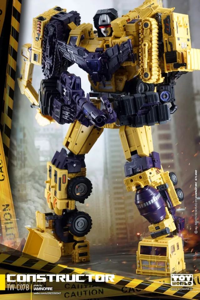 TW-C07B Yellow Constructor Full Set of 6 Figures | Toyworld