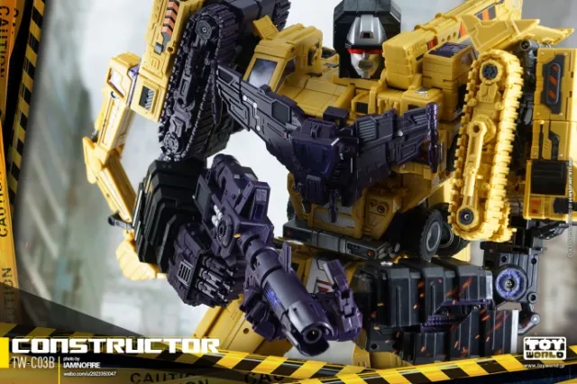 TW-C07B Yellow Constructor Full Set of 6 Figures | Toyworld
