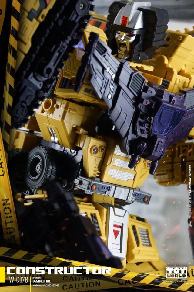 TW-C07B Yellow Constructor Full Set of 6 Figures | Toyworld