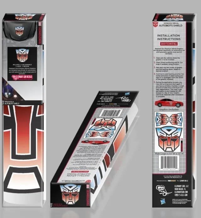 Autoobt Full Color Car Graphics Set | Transformers G1 Generation One